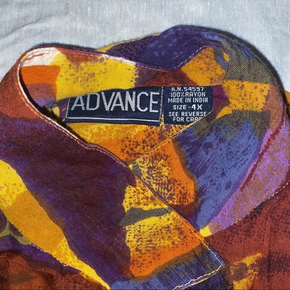 Vintage African Inspired Button Up - Picture 2 of 3